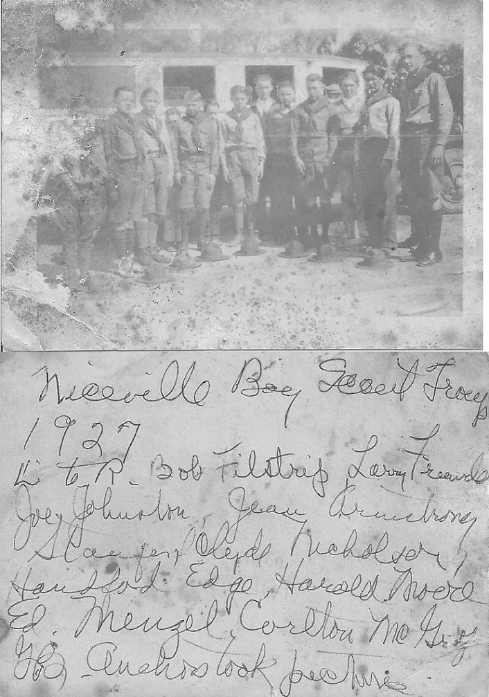 Niceville boy Scout Troop in 1927