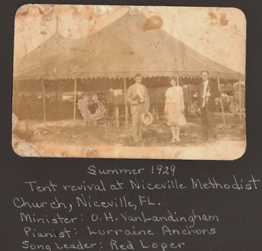 Niceville UMC Tent Meeting 1929
