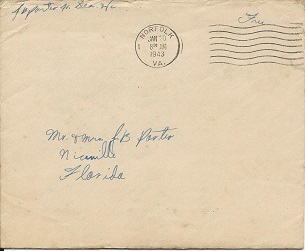 JB Porter Lt envelop 1943