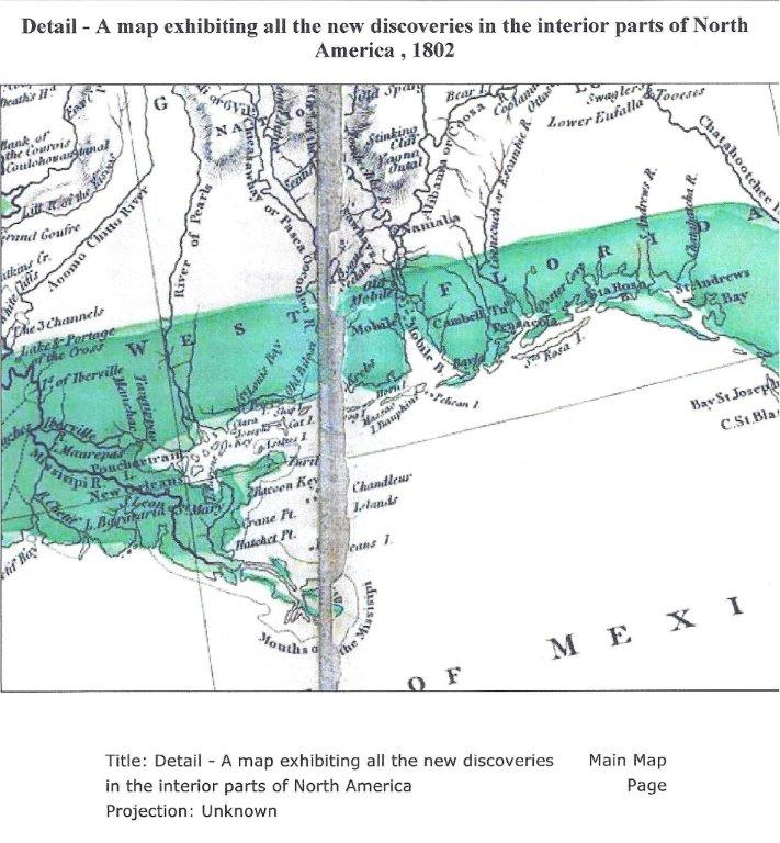 Map 1802 Pensacola