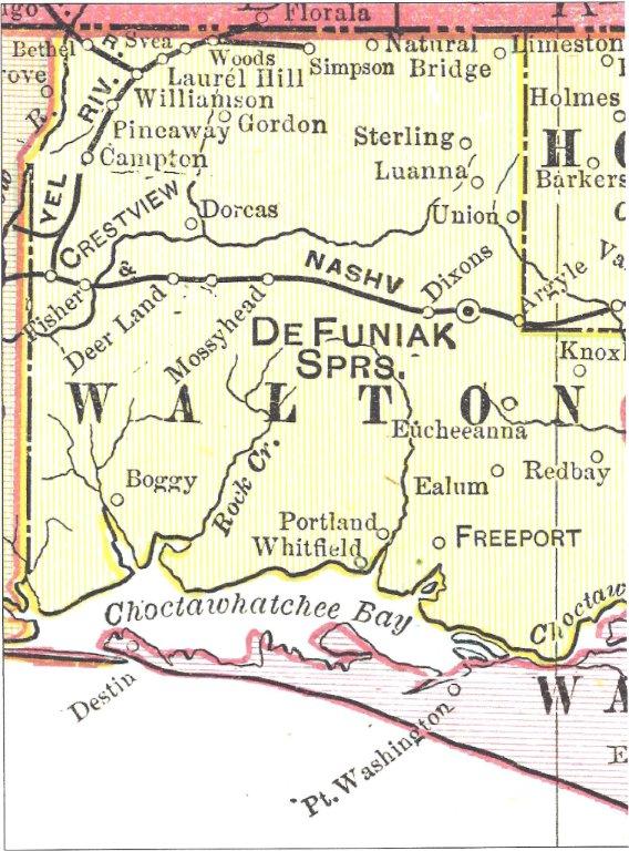 Map 1899 Walton Co.
