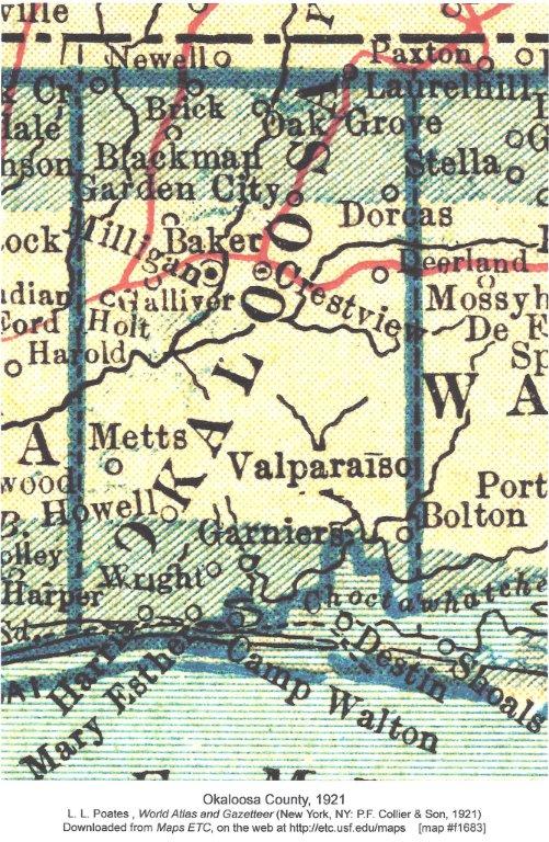 1921 Map Valpariso