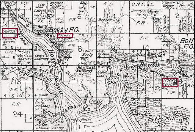 Homesteaders shown on 1908 Walton Co. Map 