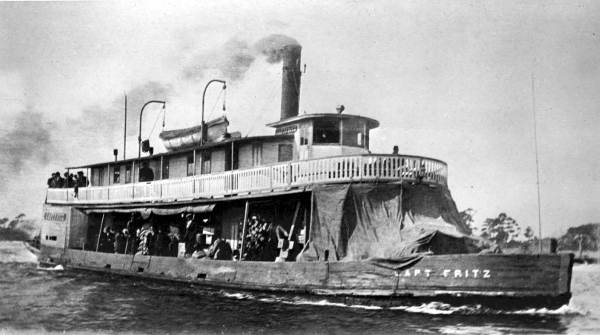 Steamboat Fritz was the mail boat 